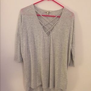 Express 3 quarter sleeve shirt